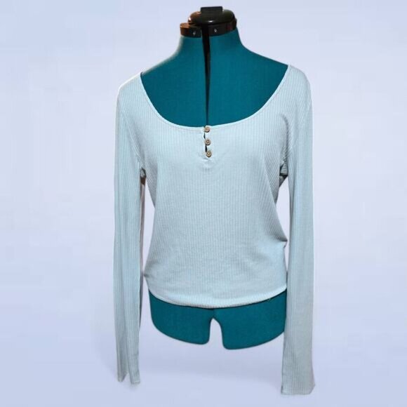 Roxy‎ Women's Born With It Shirt in Gray - Size Extra Large - Picture 2 of 8